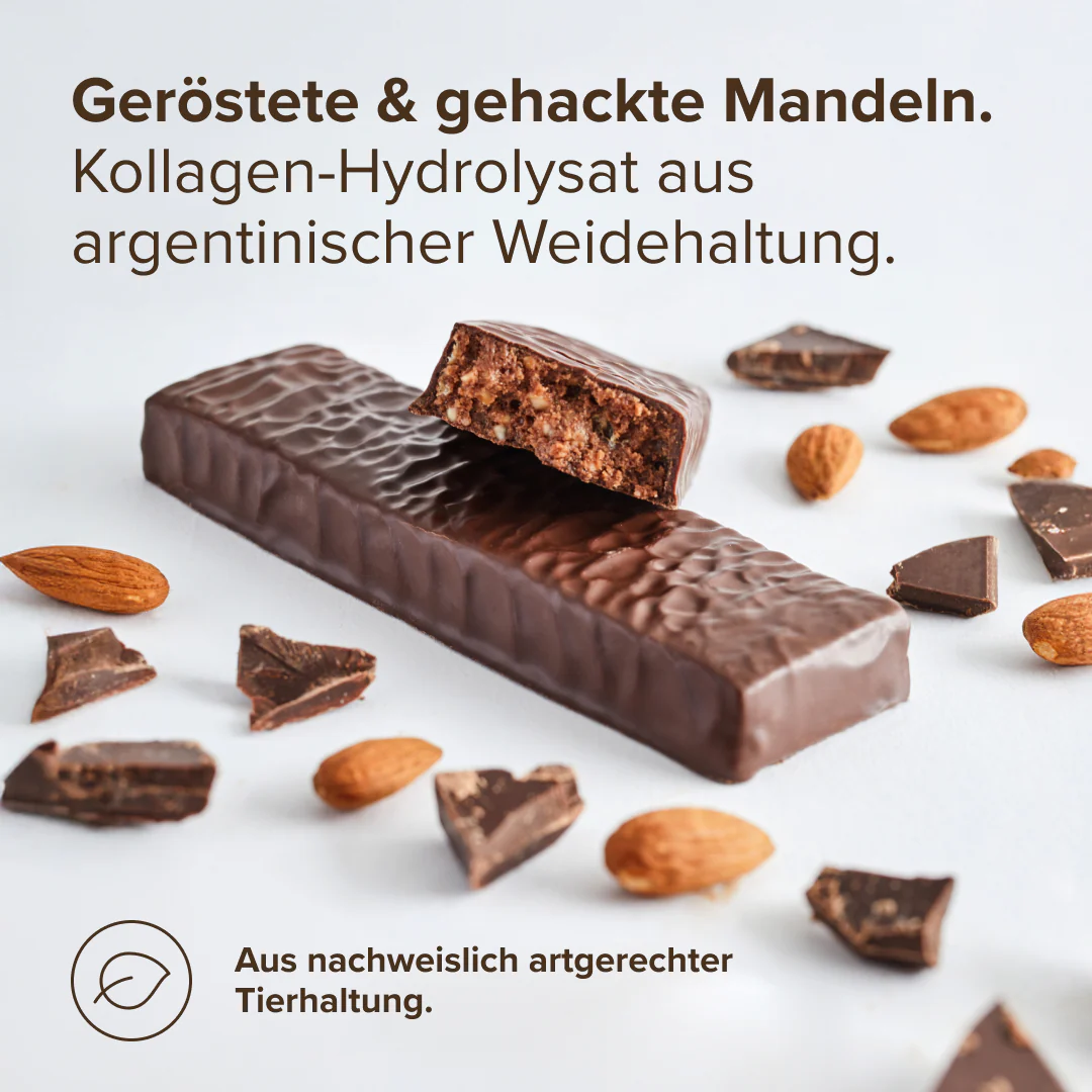 Collagen Bar Dark Chocolate Almond - Image 6