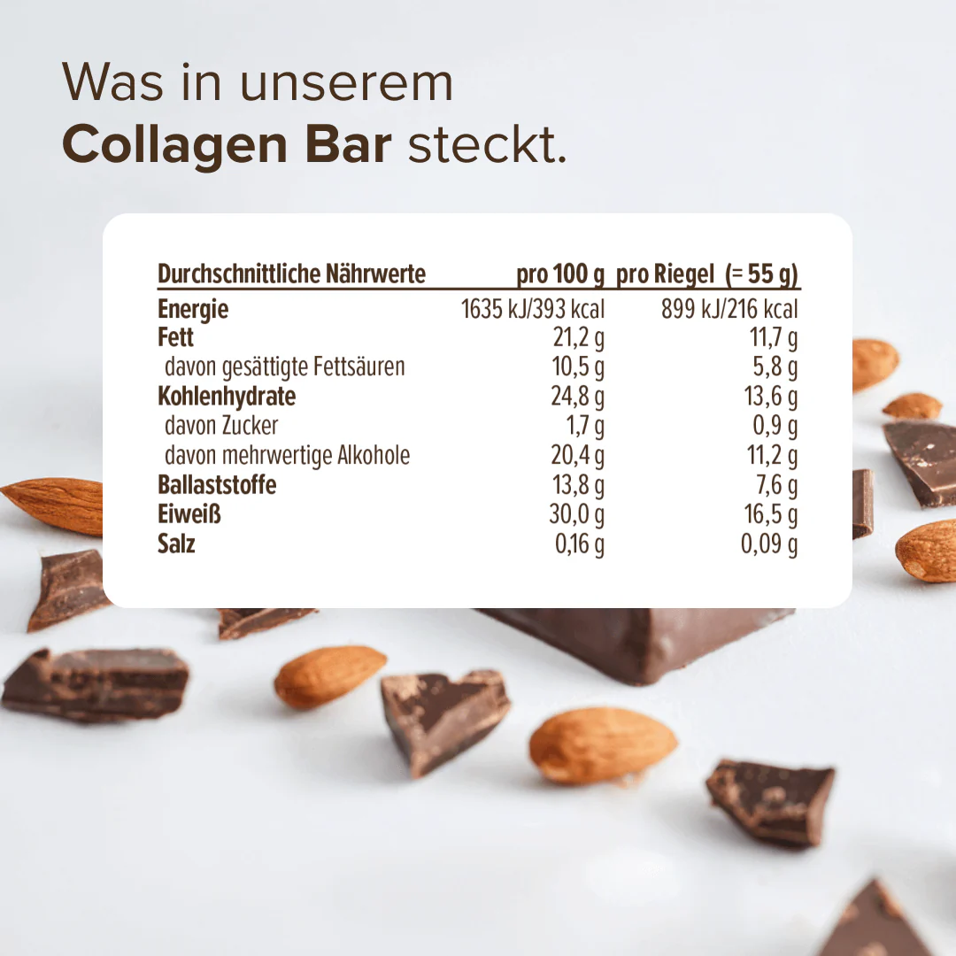 Collagen Bar Dark Chocolate Almond - Image 8