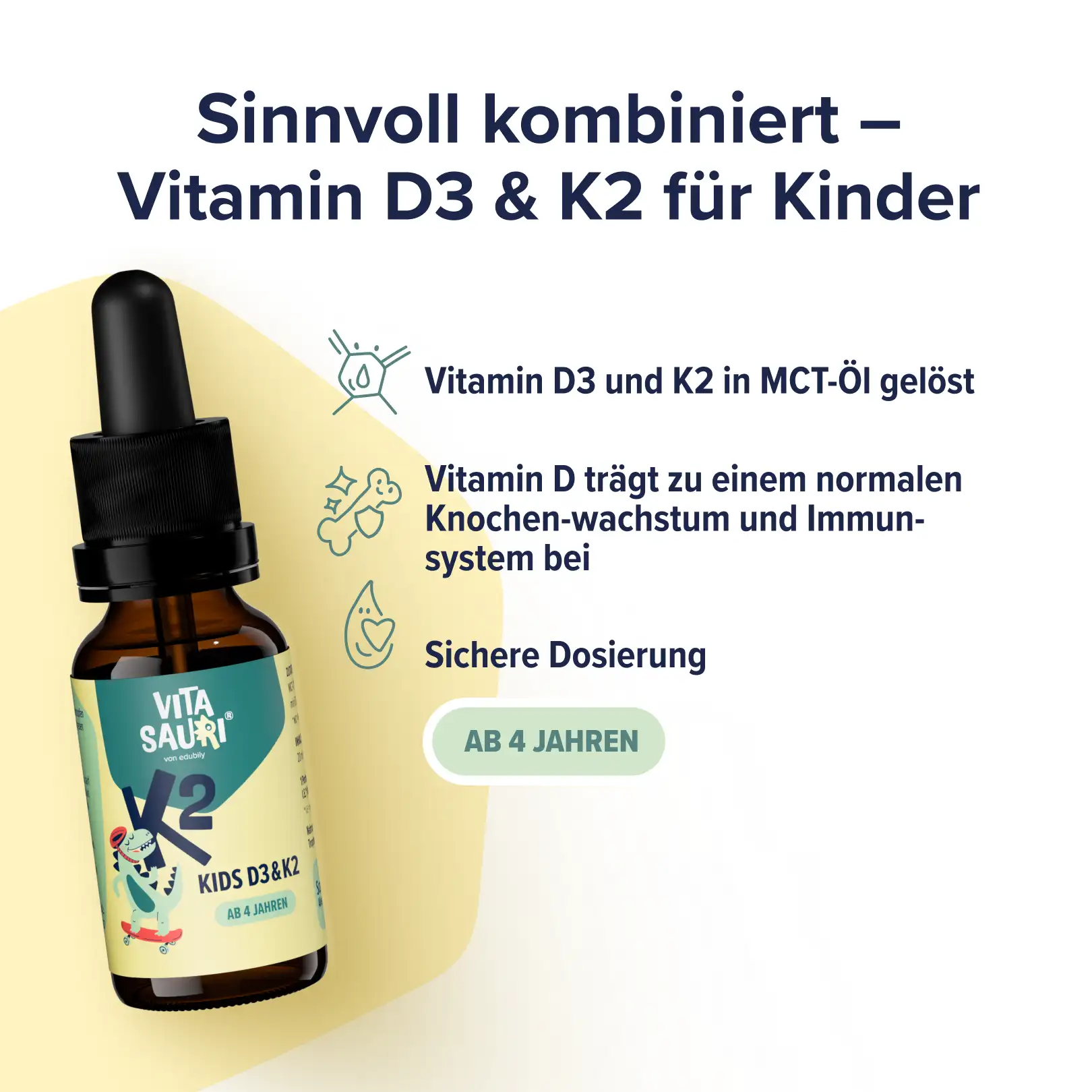 Vitasauri® – Kids Vitamin D3 mit K2 - Image 3